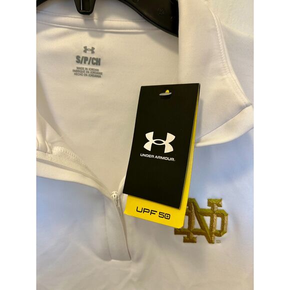 NWT Under Armour Quarter Zip Notre Dame Women's Small - Picture 3 of 7